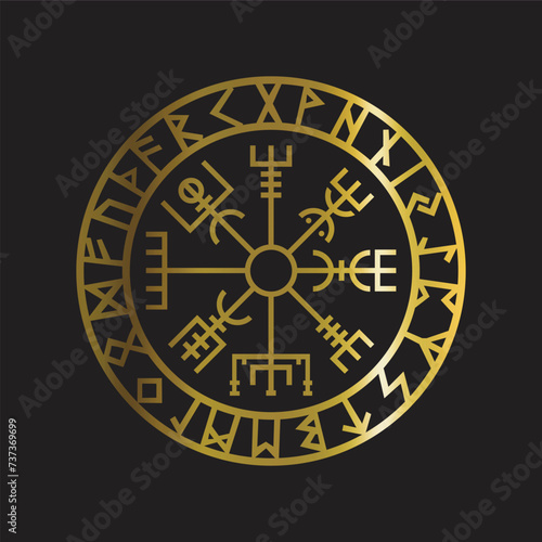 Vegvísir gold
