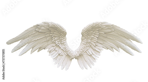 Guardian Angel Blue Sky - beautiful angelic wings
