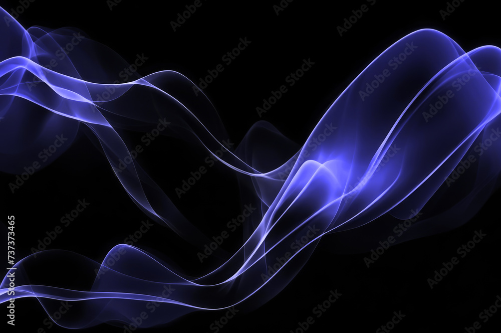 Fototapeta premium beautiful abstract wave technology background with blue light, digital wave effect, corporate concept