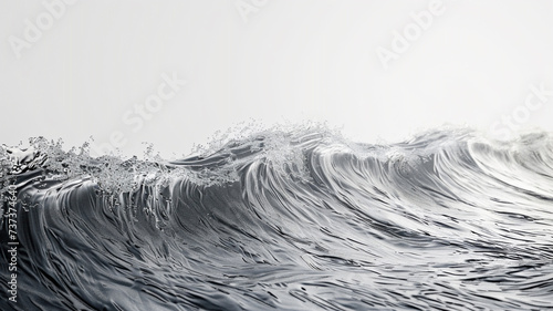 sofe water wave on white background .