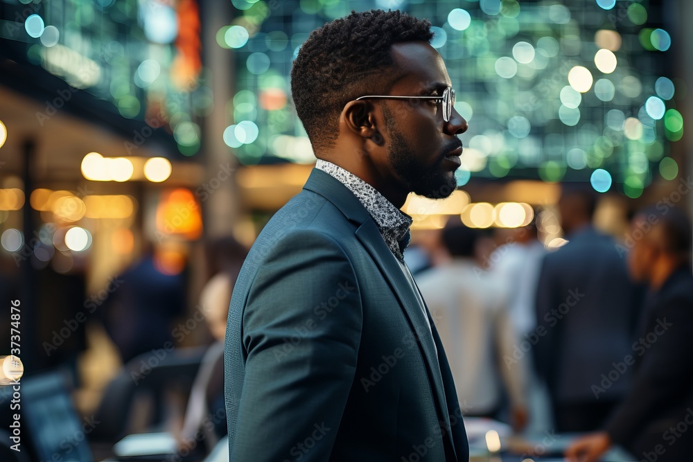 Businessman touching structure of business technology on data network to adapt implement new policies and technology to support it effectively Businessman touching structure of business technology on data network to adapt implement new policies and technology to support it effectively