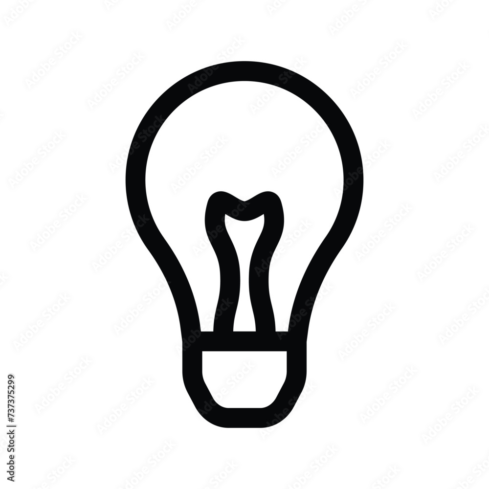 Bulb icon. flat illustration of rewind vector icon for web Bulb icon. flat illustration of rewind vector icon for web