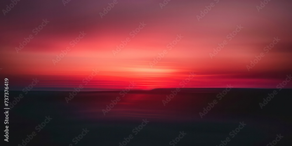 Red sunset background, a spectrum of crimson, symbolizing day's closure and dawn's hope.