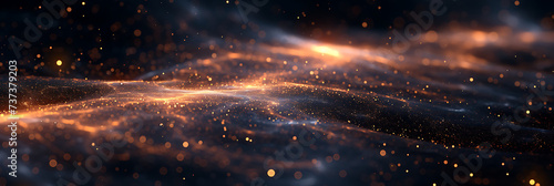 Glowing pathways in space, connecting distant galaxies and creating a cosmic network