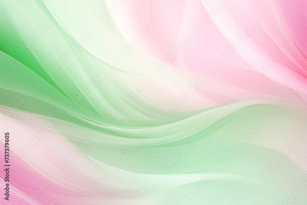 Abstract wavy design in pink and green gradient background Stock ...