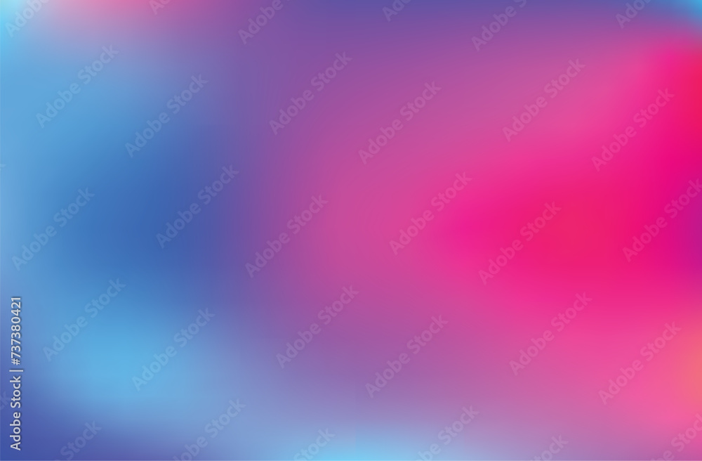 Abstract background with gradient color. Abstract gradient background. Blue, violet, purple, red, orange, pink color texture pattern. Blur fluid pattern. Miss the blue sky. blue sky background.