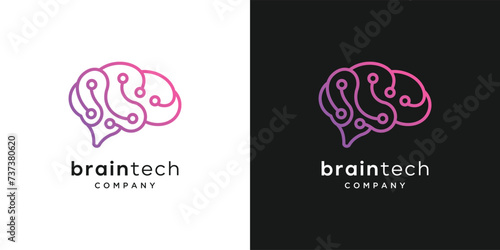 Brain logo desing Inspiration