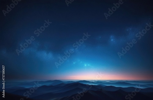 stars in night sky above mountains