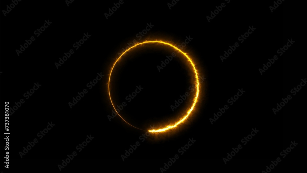 abstract beautiful loading circle neon light background illustration. abstract beautiful loading circle neon light background illustration.