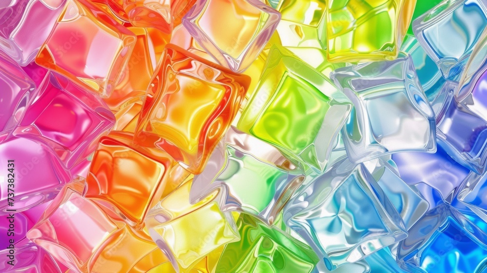 Colorful Emitter Glass Abstract Backgrounds