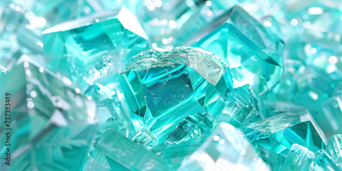 light blue crystal gemstone background