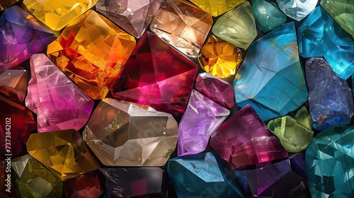 kaleidoscope entangled gemstones view