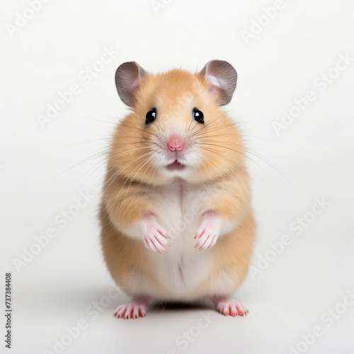 Hamster isolated on white background. Hamster on white background.
