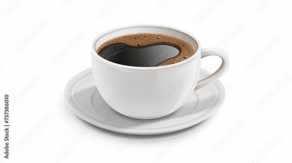 Cup of coffee isolated on white background. Cup of coffee isolated on white background.