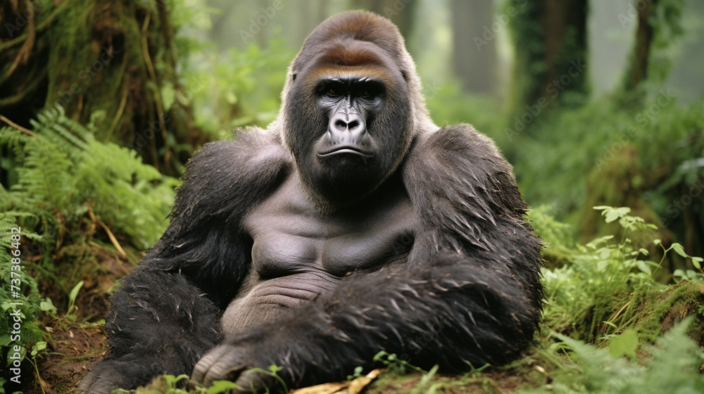 Gorilla in it's Natural Habitat, High Resolution Files, National Geographic Quality Gorilla in it's Natural Habitat, High Resolution Files, National Geographic Quality