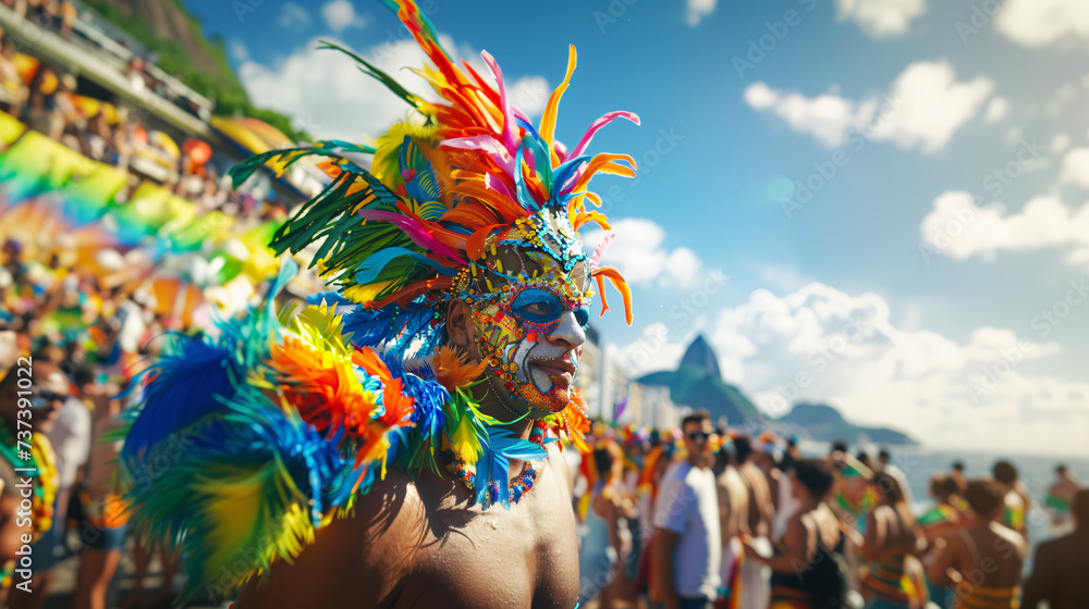 carnival mask iin Rio