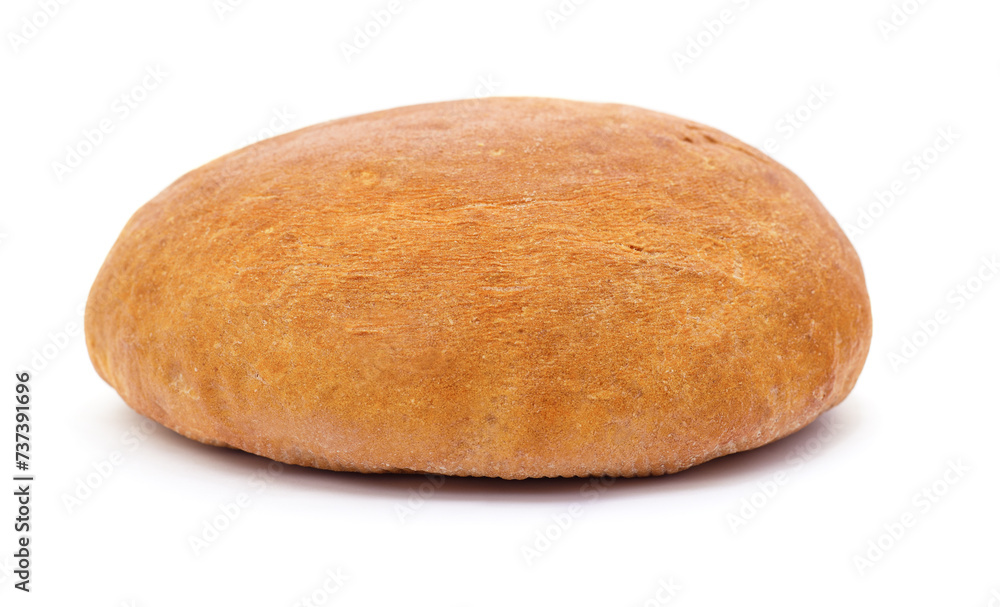 A round loaf of bread. A round loaf of bread.
