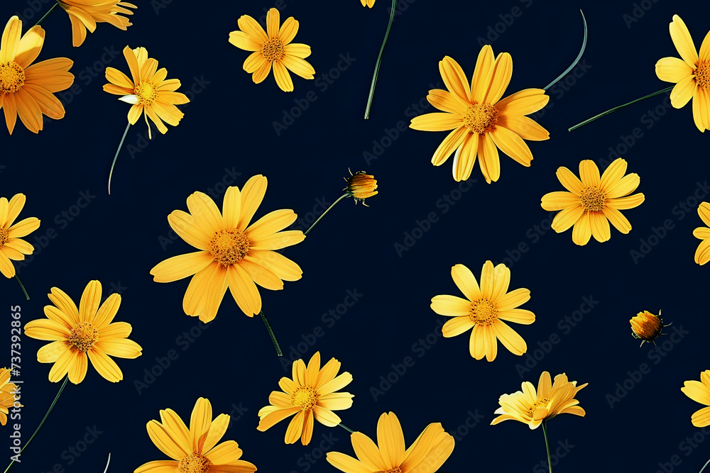 Background of daisy flowers of different colors Background of daisy flowers of different colors