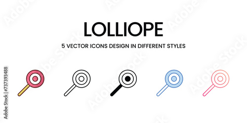 Lolliope icons. Suitable for Web Page, Mobile App, UI, UX and GUI design.