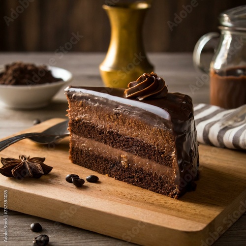 
slice of chocolate cake 