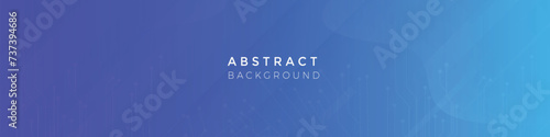 Modern abstract background technology linkedin banner template