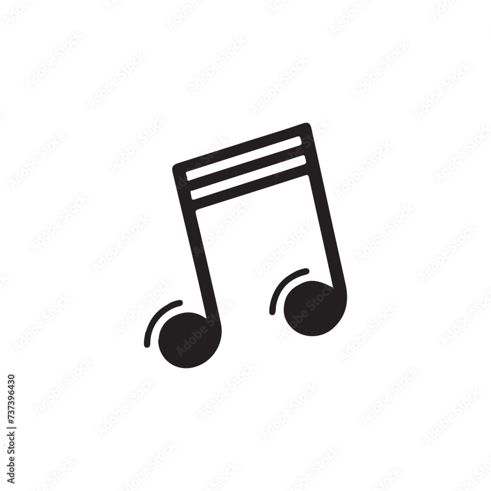 music note icon vector music note icon vector
