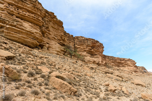 Scenic view of Beautiful rock formation from Southern Aures mountains, Khenchela