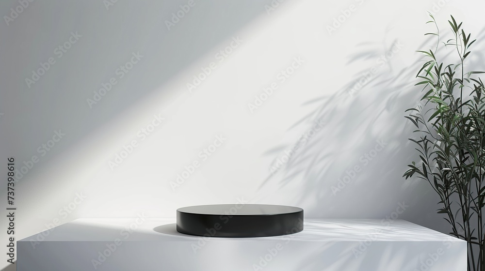 Exhibit Table: Display Stand for Showcasing a Range of Products. Crafted by Generative AI Exhibit Table: Display Stand for Showcasing a Range of Products. Crafted by Generative AI