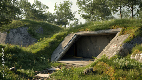 modern prepper bunker for rich people saving life war