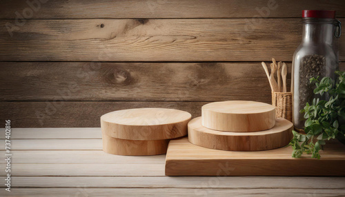 Wooden background for products