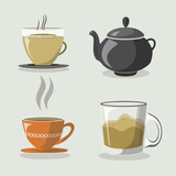 Set of tea illustration 