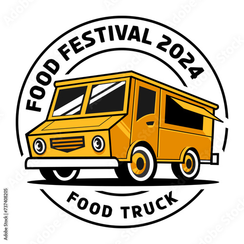 FOOD TRUCK FESTIVAL LOGO DESIGN TEMPLATE