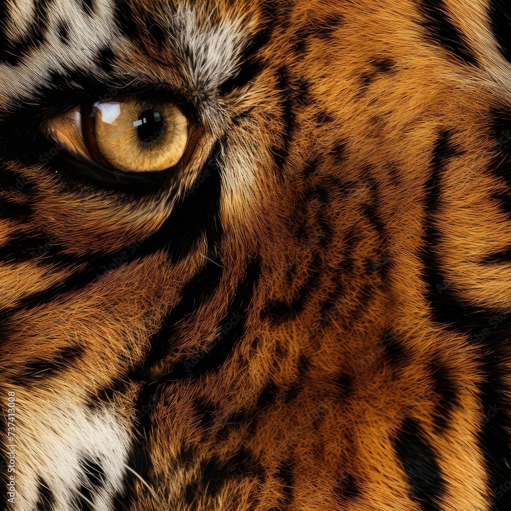 seamless tiger print background, ideal for textiles and decorative prints