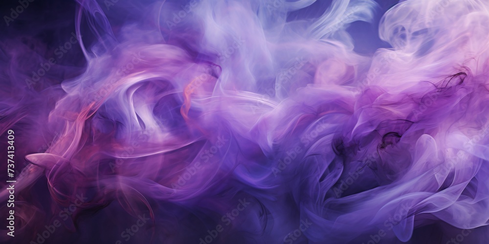 purple and purple smoke in the air