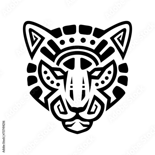 MAYA STYLE TIGER HEAD LOGO DESIGN