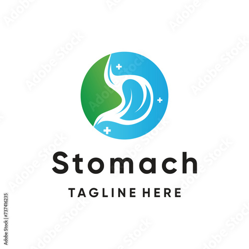 stomach logo design creative concept unique style Premium Vector Part 1