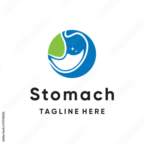 stomach logo design creative concept unique style Premium Vector Part 2