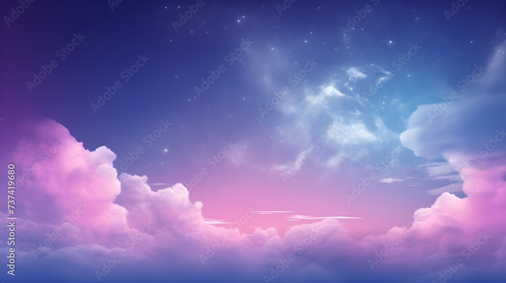 HD Wallpaper: Blue-Purple Cloudy Background, Hand Edited Generative AI HD Wallpaper: Blue-Purple Cloudy Background, Hand Edited Generative AI