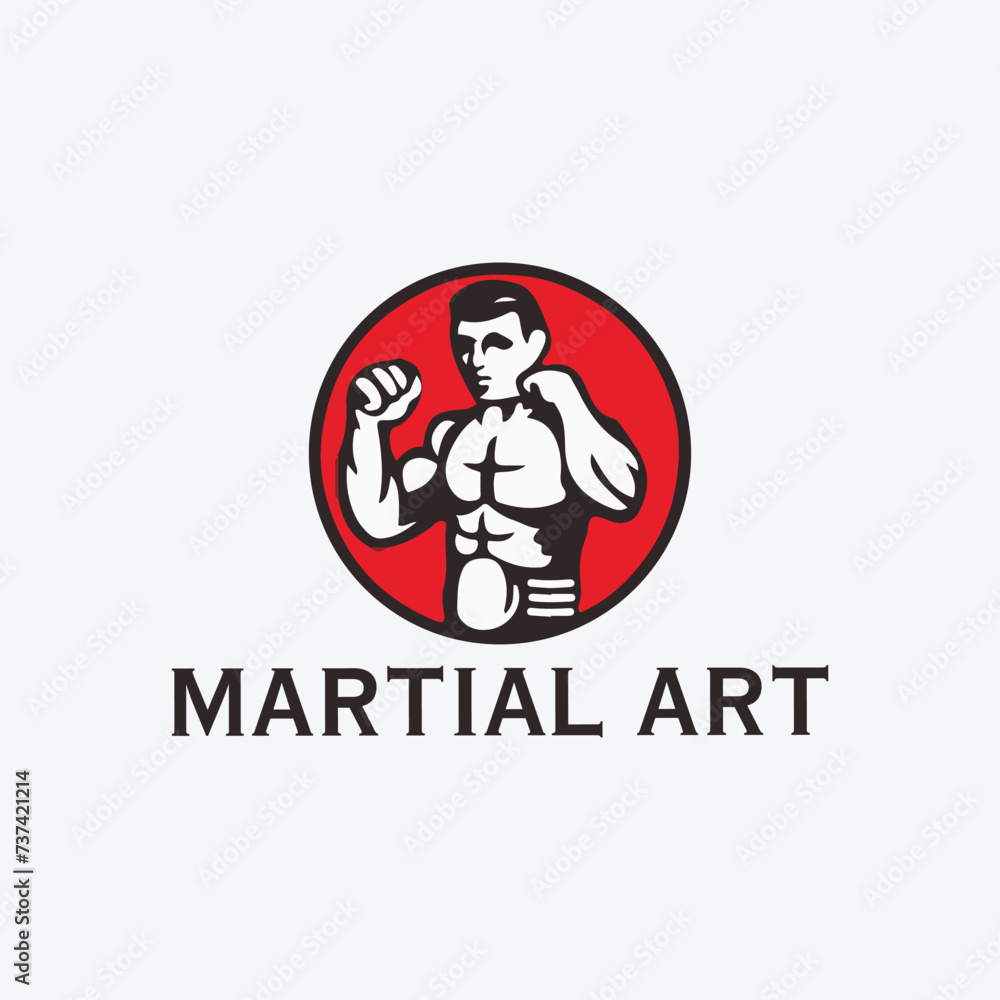 martial art logo design vector martial art logo design vector