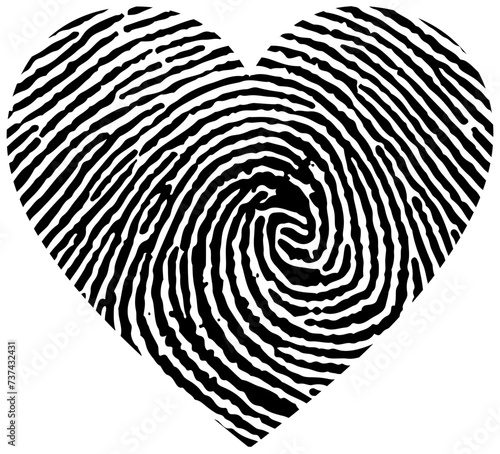 fingerprints isolated on white  SVG vector illustration
