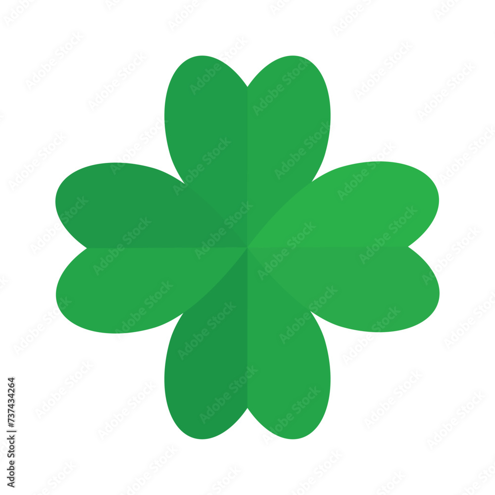four leaf clover on white background, saint patrick four leaf clover on white background, saint patrick