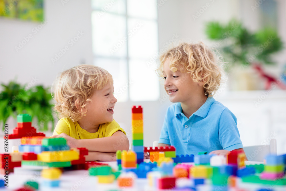 Child playing with toy blocks. Toys for kids. Child playing with toy blocks. Toys for kids.