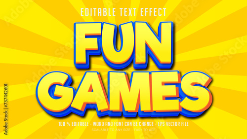 fun games editable text effect