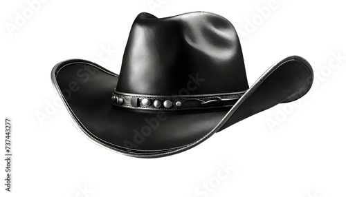 Cowboy hat png Western-Hut black cowboy hat png black leather cowboy hat png headwear png new cowboy hat png horse rider leather cowboy hat transparent background Generative Ai