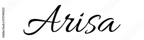 Arisa - black color - name written - ideal for websites,, presentations, greetings, banners, cards, t-shirt, sweatshirt, prints, cricut, silhouette, sublimationLingua parole chiave: ItalianoParo
