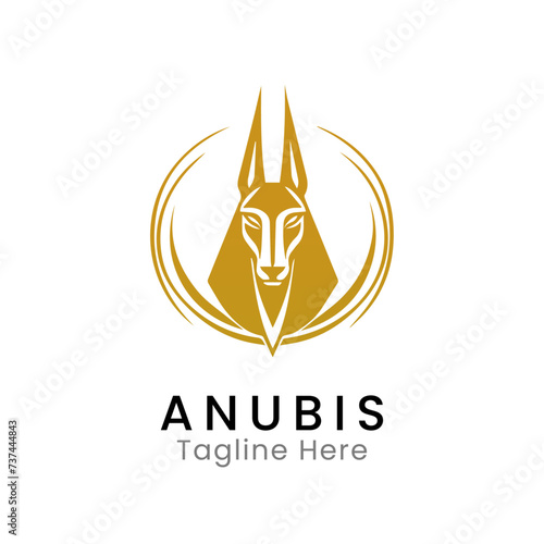 Anubis logo icon design template