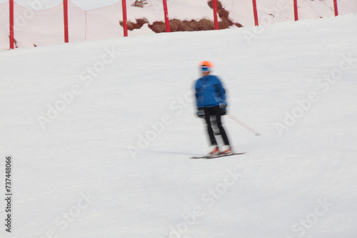 skiing ski sport in dolomites snow panorama val badia