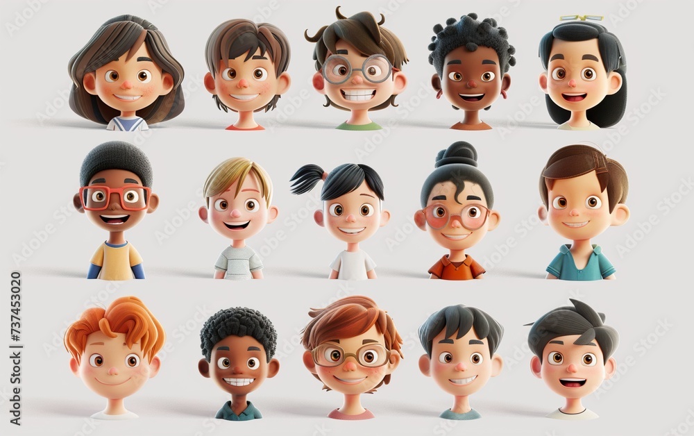 set of children set of children