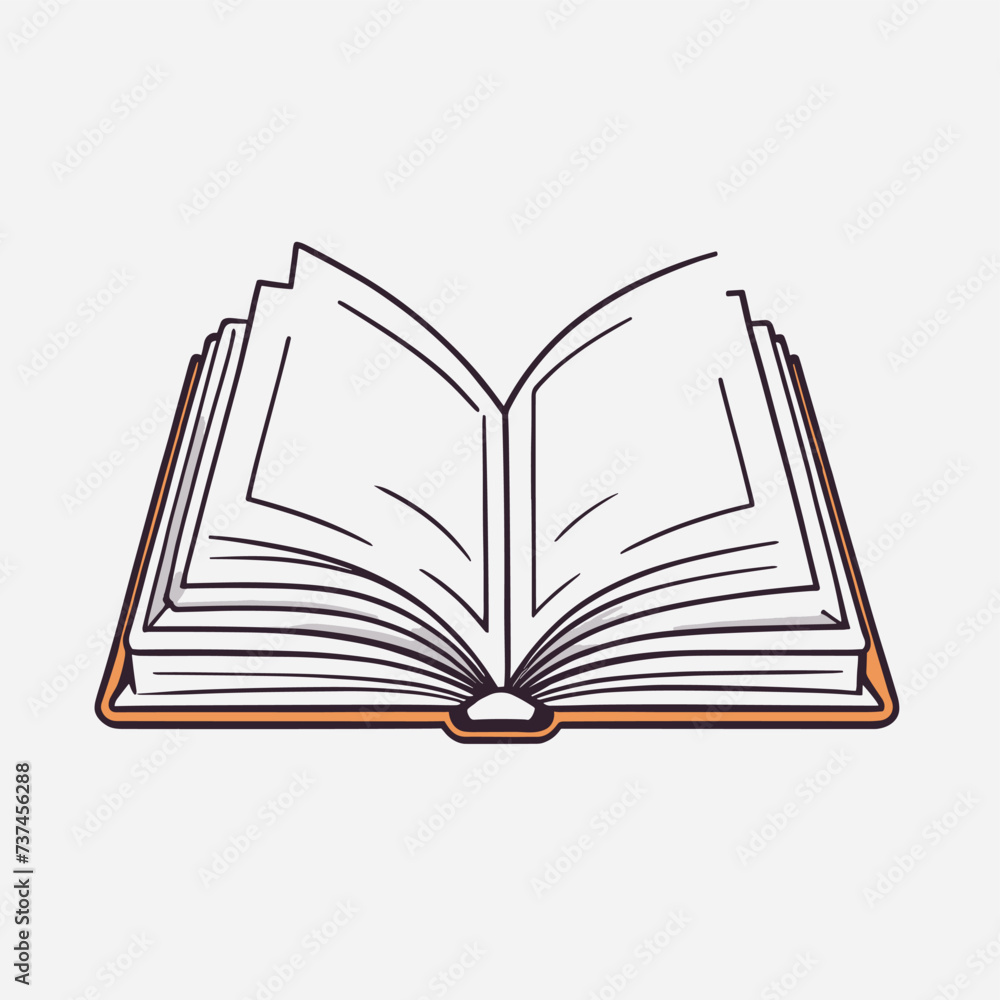 Open book illustration vector design Open book illustration vector design