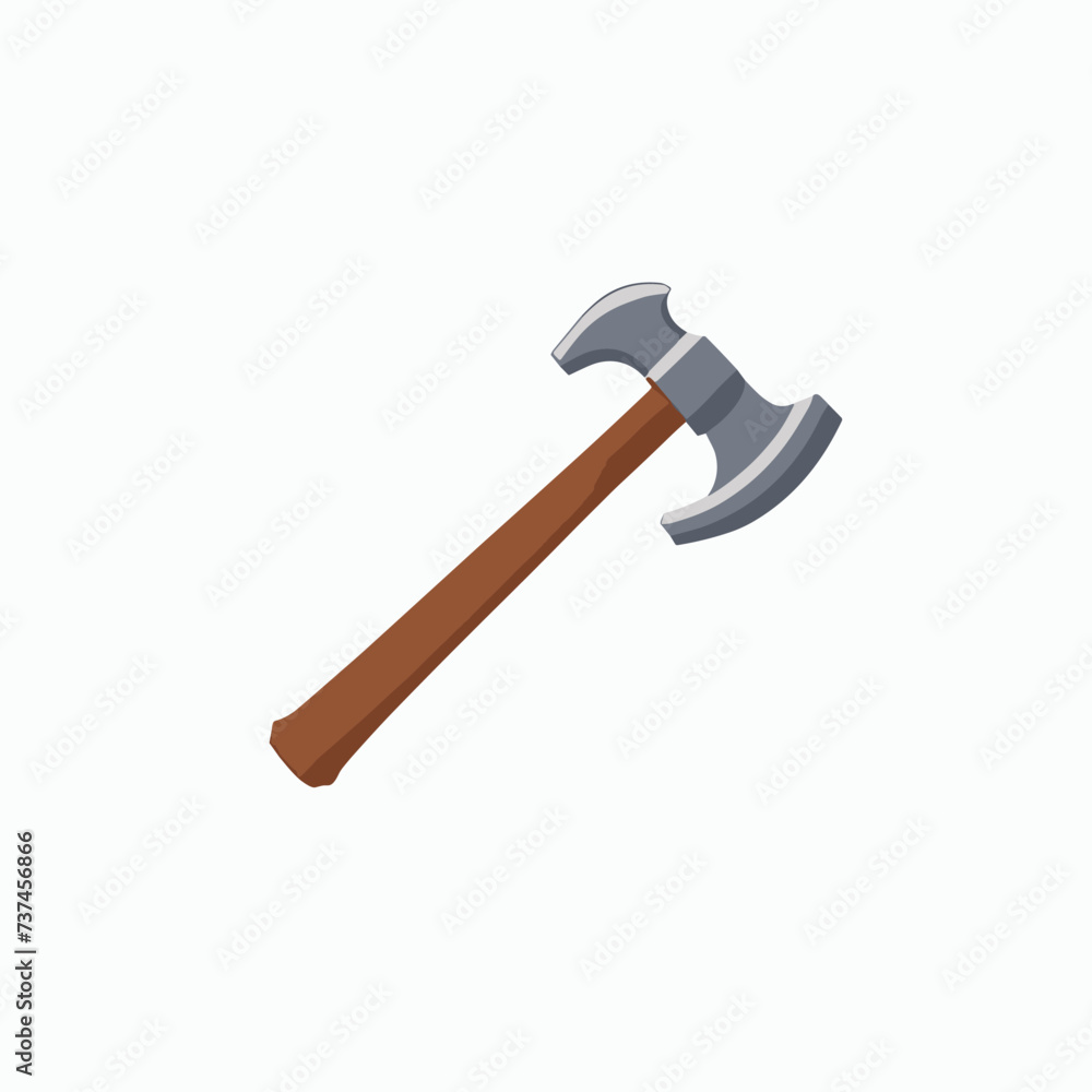 Cartoon illustration of sharp axe Cartoon illustration of sharp axe